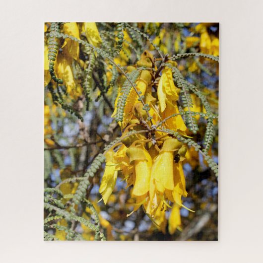 Kowhai Bloemen Legpuzzel (Verticaal)