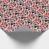 Kowhaiwhai Mangopare Maori Tribal Patroon Cadeaupapier (Hoek)
