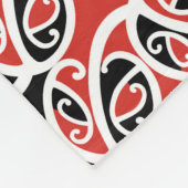 Kowhaiwhai Mangopare Maori Tribal Patroon Fleece Deken (Hoek)