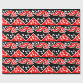 Kowhaiwhai Traditional Maori Koru Pattern Cadeaupapier (Vlak)