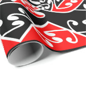 Kowhaiwhai Traditional Maori Koru Pattern Cadeaupapier (Rol Hoek)