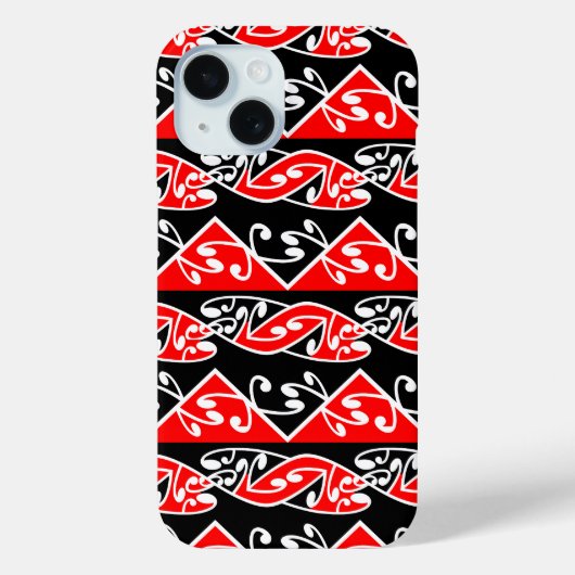 Kowhaiwhai Traditional Maori Koru Pattern Case-Mate iPhone Case (Achterkant)