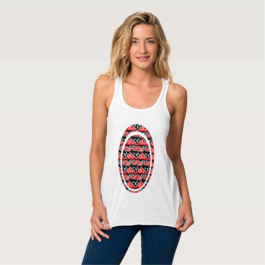 Kowhaiwhai Traditional Maori Koru Pattern Tanktop (Volledige Voorkant)