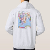Kowloon Hong Kong City Map Hoodie (Achterkant)