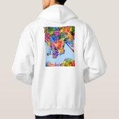 Kowloon Hong Kong City Map Hoodie (Achterkant)