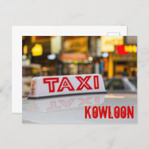 Kowloon Taxi in Urban Hong Kong