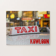 Kowloon Taxi in Urban Hong Kong