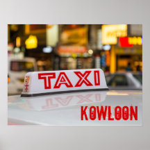 Kowloon Taxi in Urban Hong Kong