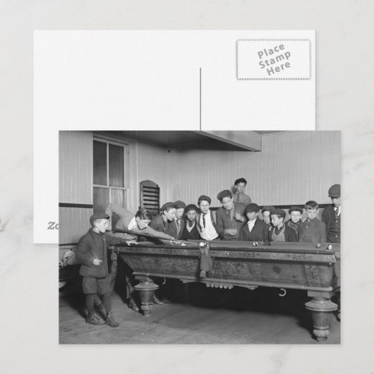 Koys Shooting Pool, 1909 Briefkaart (Voorkant / Achterkant)