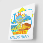 KOZ-wandklok Creëer in hun Afbeelding Eng Vierkante Klok (Hoek)