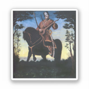 Kozakkenbandurist, 1890 sticker