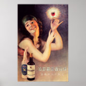 KOZAN WINE GIRL  Japanse reclame Poster (Voorkant)