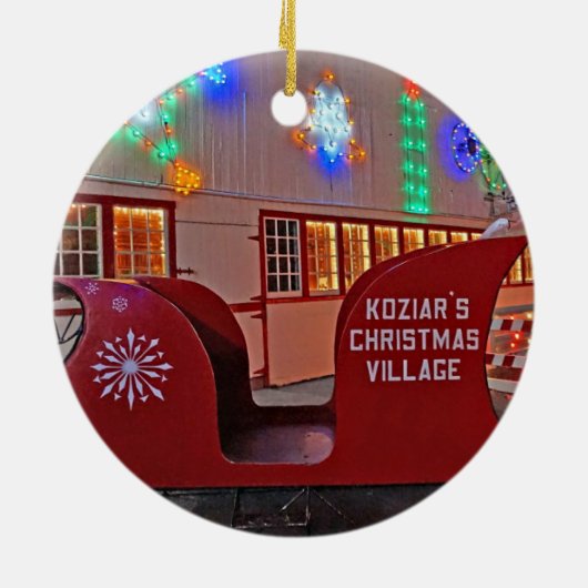 Kozier Christmas Village Ornament (Achterkant)