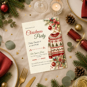 Kozige Fair Isle Kerstfeest Kaart