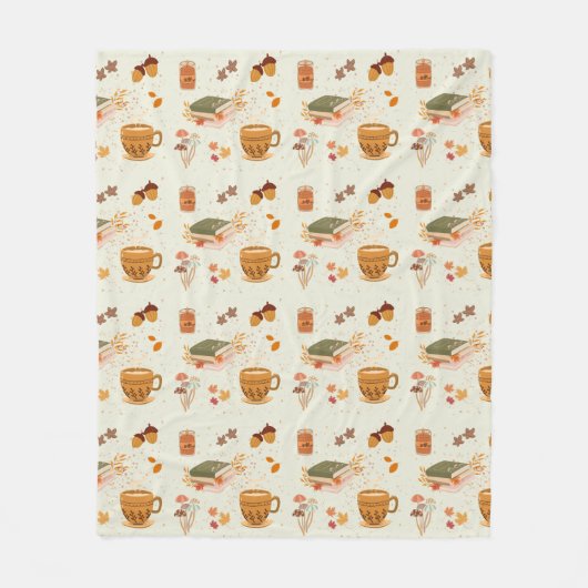 Kozige herfst fleece deken (Voorkant)
