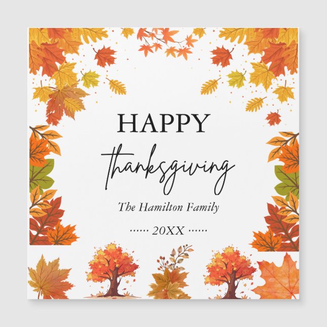 Kozige herfst thanksgiving dinerfeest (Voorkant)