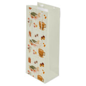 Kozige herfst wijn cadeautas (Voorkant Gekanteld)
