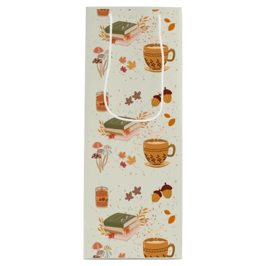 Kozige herfst wijn cadeautas (Voorkant)