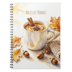 Kozige Herfstdagen Latte Waterverf Notitieboek