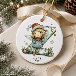 Kozijn Sprookjes Kerstmis Begin Gepersonaliseerde Keramisch Ornament