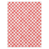 Kozijn Wit & Rode Winter Abstract Patroon Kerstmis Tafelkleed (Voorkant)