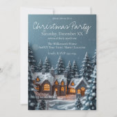 Kozijnige Kerstborrel in het Winterdorp Kaart (Voorkant)