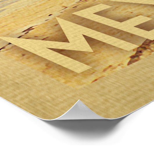 Kozumel Palm Tree Vintage Travel Poster (Hoek)