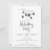 Kozy Natuur Holiday Party Invitation Kaart (Voorkant)