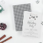 Kozy Natuur Holiday Party Invitation Kaart