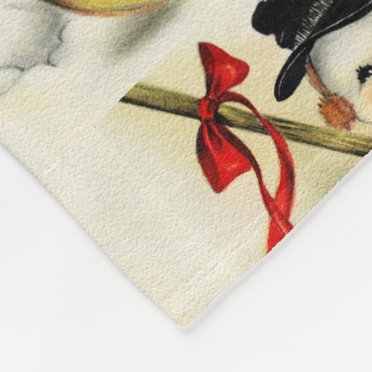 Kozy Snowman Kerstfeest Fleece Deken (Hoek)