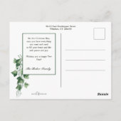 Kozy Vintage-kerstvivy - gedekt raam Briefkaart (Achterkant)