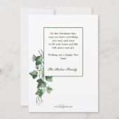 Kozy Vintage-kerstvivy - gedekt raam Feestdagenkaart (Achterkant)