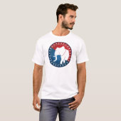 Kozzi-geïllustreerd-afbeelding-van-olifant-badge-5 T-shirt (Voorkant volledig)