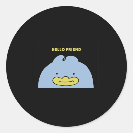 Kp Demon Hunters Halloween Hello Friend Card Rtrai Ronde Sticker (Voorkant)