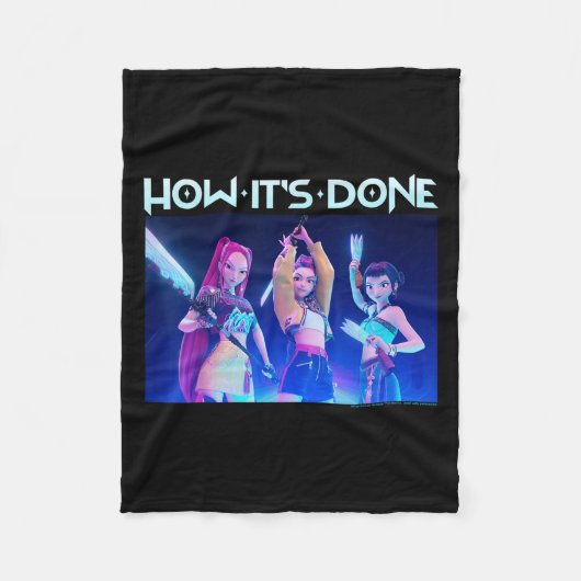 Kp Demon Hunters Halloween How It's Done Huntrix G Fleece Deken (Voorkant)