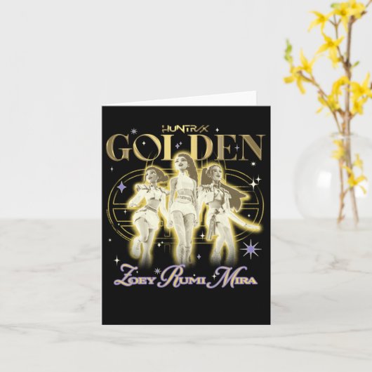 Kp Demon Hunters Halloween Huntrix Golden Trio Ste Kaart (Gele Bloem)