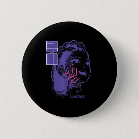 Kp Demon Hunters Halloween Huntrix Rumi Demon Mark Ronde Button 5,7 Cm (Voorkant)