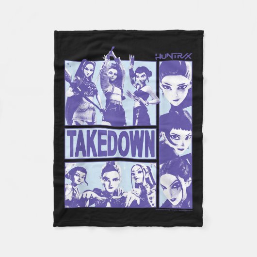 Kp Demon Hunters Halloween Huntrix Takedown Panel  Fleece Deken (Voorkant)