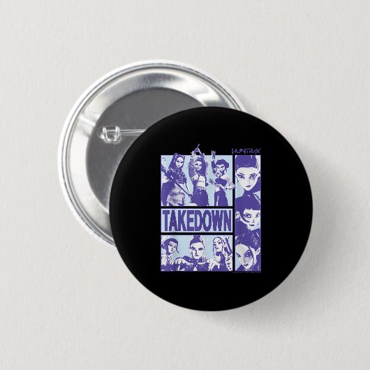 Kp Demon Hunters Halloween Huntrix Takedown Panel  Ronde Button 5,7 Cm (Voorkant /achterkant)