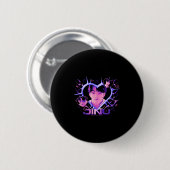 Kp Demon Hunters Halloween Jinu Y2k Heart Shape Rt Ronde Button 5,7 Cm (Voorkant /achterkant)