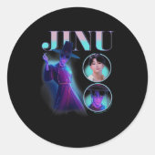 Kp Demon Hunters Halloween Jinu Y2k Style Showcase Ronde Sticker (Voorkant)