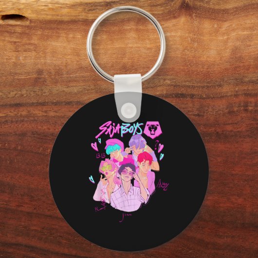 Kp Demon Hunters Halloween Saja Boys Demon Group R Sleutelhanger (Voorkant)