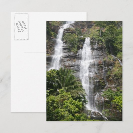 Kpalingwatervallen. Centraal Togo, West-Afrika 2 Briefkaart (Voorkant / Achterkant)