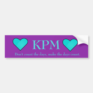 KPM-prijsopgave Bumpersticker