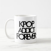 Kpop Addict Forever | Muziek-ventilatorGift Koffiemok (Links)
