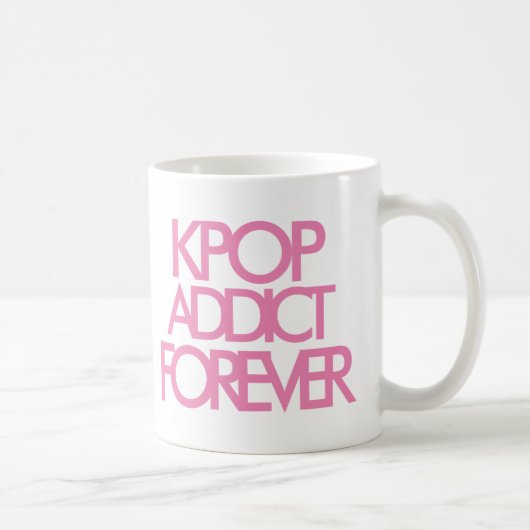Kpop Addict Forever | Muziek voor Gift roze Koffiemok (Rechts)