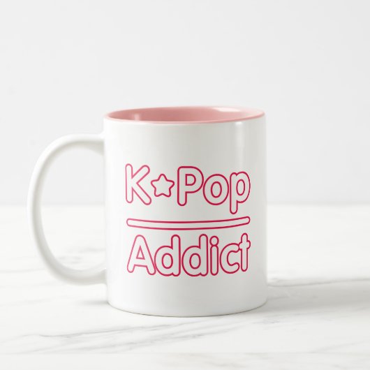 Kpop Addict Tweekleurige Koffiemok (Links)