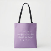 Kpop Aesthetisch Paars Cute Teen Tote Bag (Voorkant)