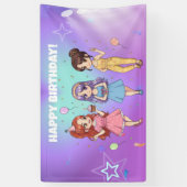 KPOP Birthday Spandoek (Verticaal)