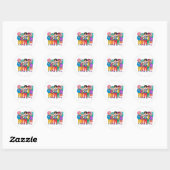 KPOP Boyband Hart  Ronde Sticker (Vel)